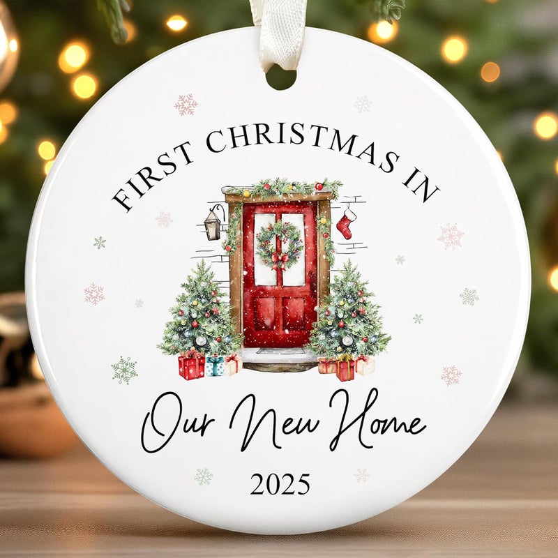 SUCHAGIFT House Warming Gifts New Home - New Home Ornament 2025 - Housewarming Gifts for First House, Housewarming Gift Ideas for Couple - Home Ornaments for Newhouse Owners, Women - Ceramic Ornament - Image 1